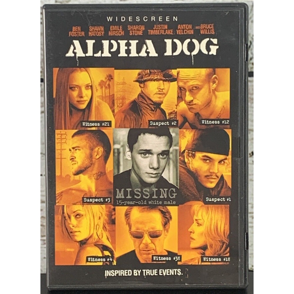Alpha Dog (DVD, 2007, Widescreen) Bruce Willis, Sharon Stone, Emile Hirsch